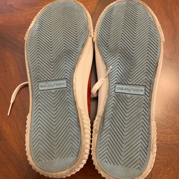 Seavees Darby red suede leather sneakers size 7.5 - Picture 5 of 7